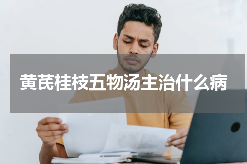 黄芪桂枝五物汤主治什么病