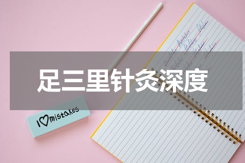 足三里针灸深度