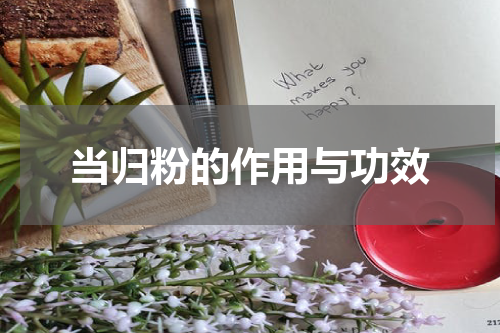 当归粉的作用与功效