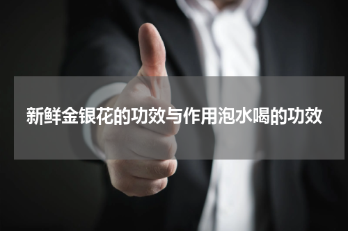 新鲜金银花的功效与作用泡水喝的功效