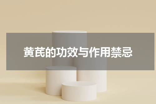 黄芪的功效与作用禁忌