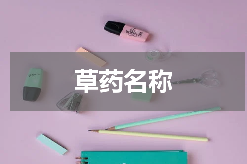 草药名称