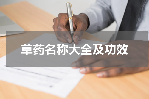 草药名称大全及功效