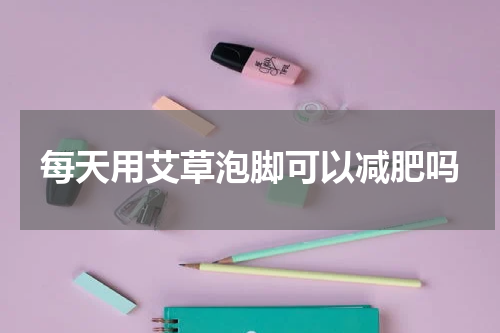 每天用艾草泡脚可以减肥吗