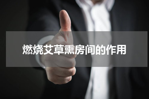 燃烧艾草熏房间的作用
