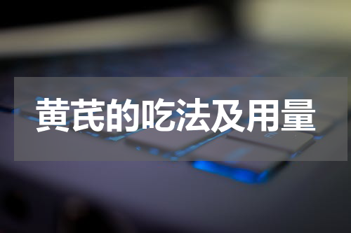 黄芪的吃法及用量