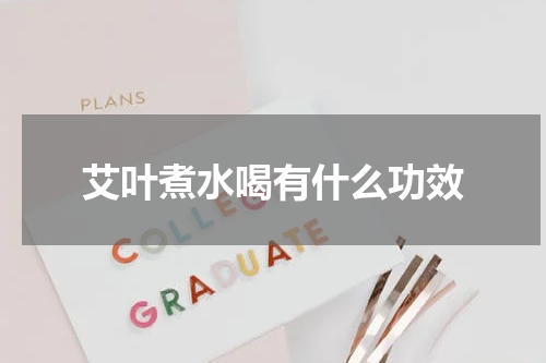 艾叶煮水喝有什么功效