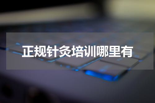 正规针灸培训哪里有