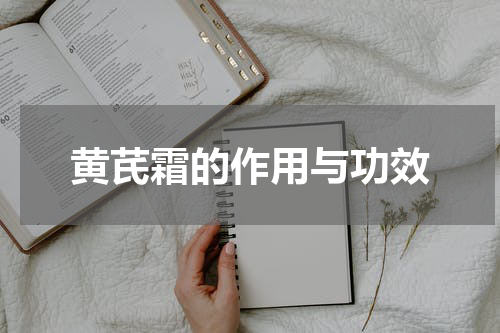 黄芪霜的作用与功效