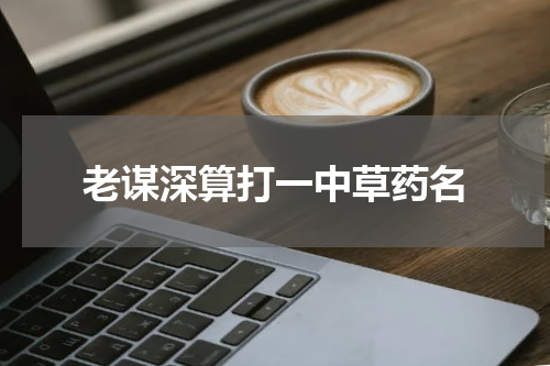老谋深算打一中草药名