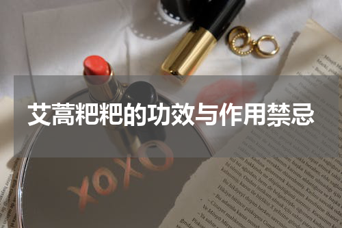 艾蒿粑粑的功效与作用禁忌