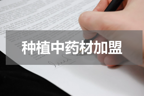 种植中药材加盟