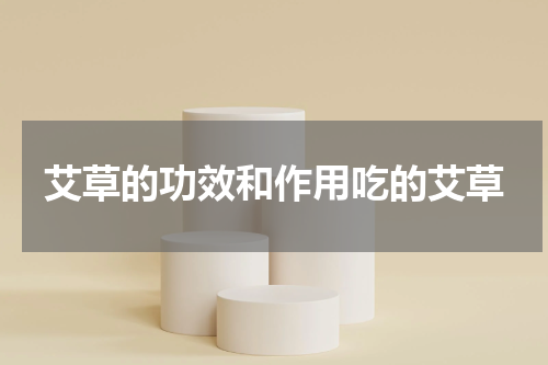 艾草的功效和作用吃的艾草