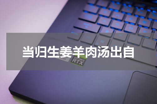 当归生姜羊肉汤出自