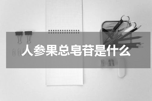 人参果总皂苷是什么