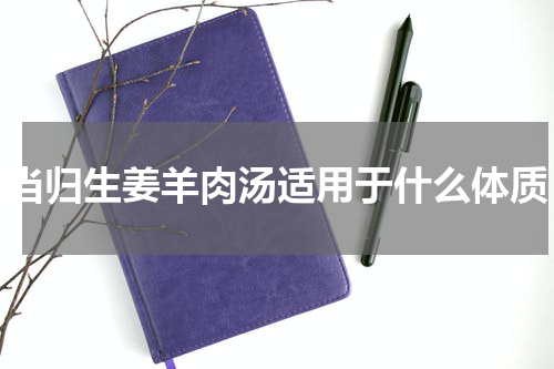 当归生姜羊肉汤适用于什么体质