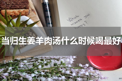 当归生姜羊肉汤什么时候喝最好