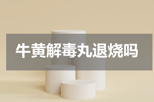牛黄解毒丸退烧吗