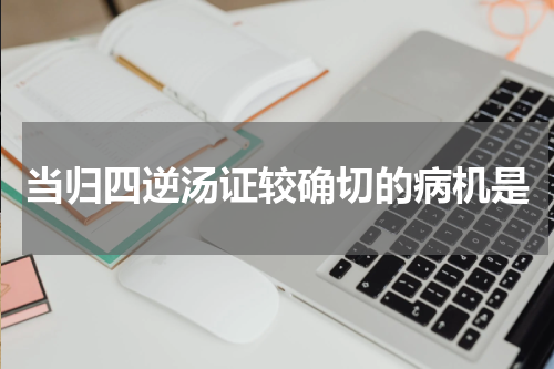 当归四逆汤证较确切的病机是