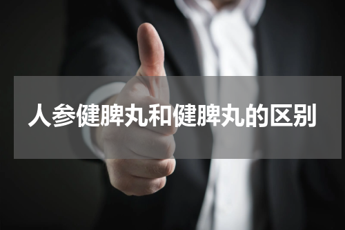 人参健脾丸和健脾丸的区别