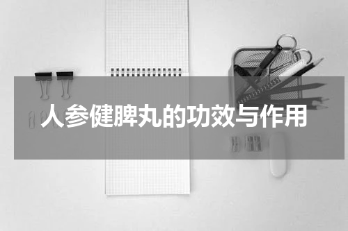 人参健脾丸的功效与作用