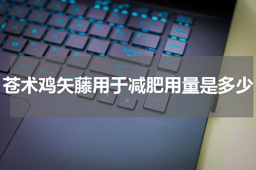 苍术鸡矢藤用于减肥用量是多少
