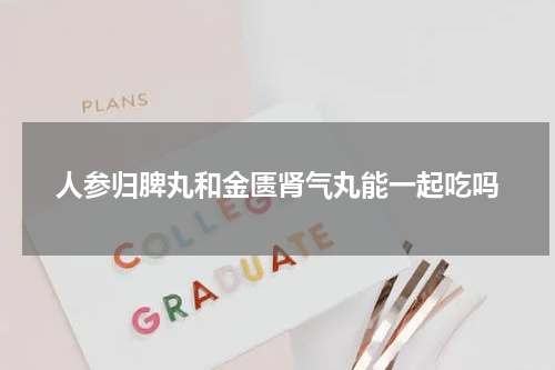 人参归脾丸和金匮肾气丸能一起吃吗