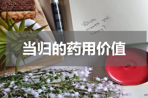 当归的药用价值