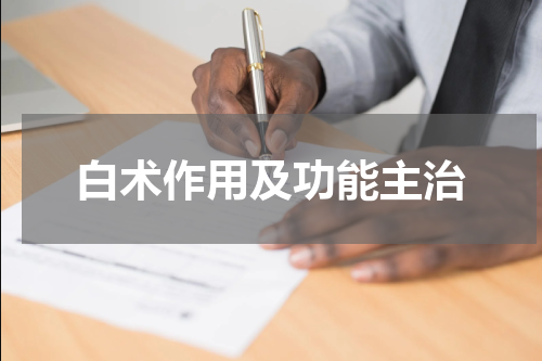 白术作用及功能主治