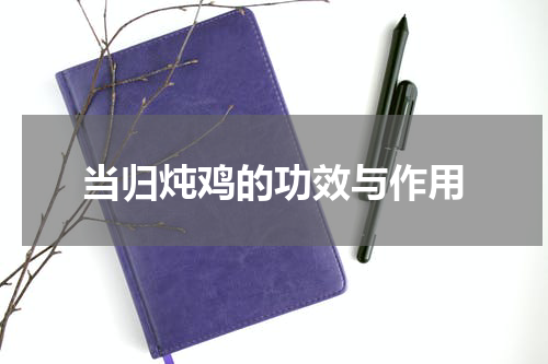 当归炖鸡的功效与作用