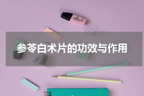 参苓白术片的功效与作用