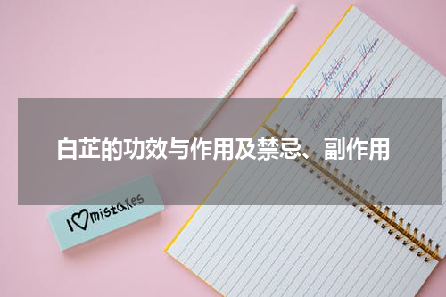 白芷的功效与作用及禁忌、副作用