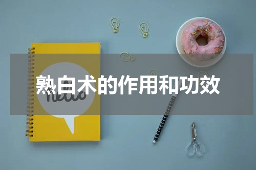 熟白术的作用和功效