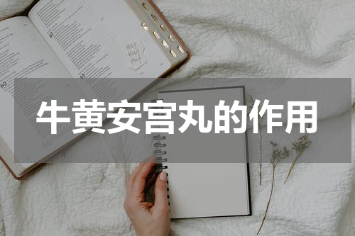 牛黄安宫丸的作用