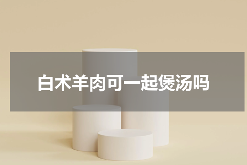 白术羊肉可一起煲汤吗