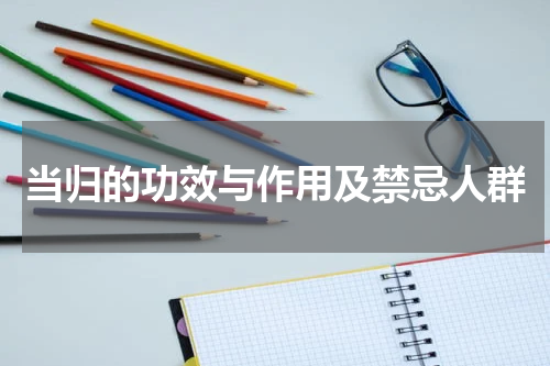 当归的功效与作用及禁忌人群