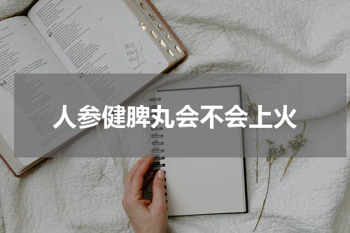 人参健脾丸会不会上火