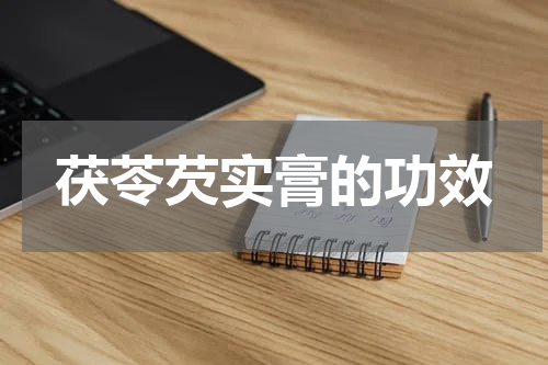 茯苓芡实膏的功效
