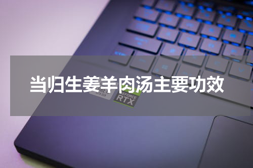 当归生姜羊肉汤主要功效