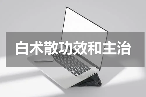 白术散功效和主治