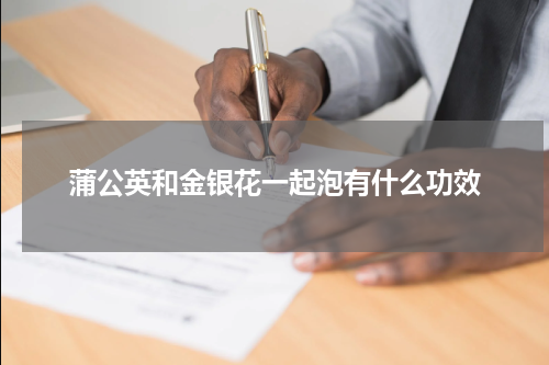 蒲公英和金银花一起泡有什么功效