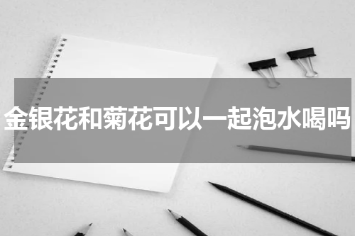 金银花和菊花可以一起泡水喝吗