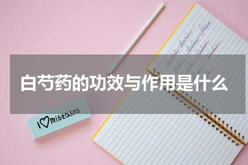 白芍药的功效与作用是什么