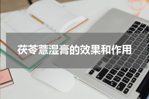 茯苓薏湿膏的效果和作用