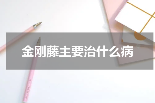 金刚藤主要治什么病