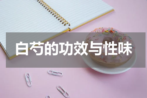 白芍的功效与性味