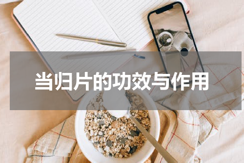 当归片的功效与作用