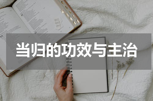 当归的功效与主治