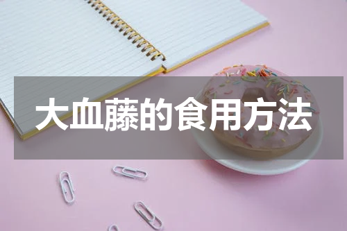 大血藤的食用方法