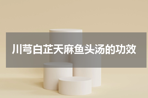 川芎白芷天麻鱼头汤的功效